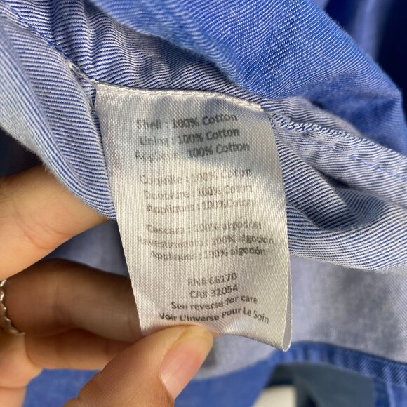 Hemant & Nandita Lianna Embroidered 100% Cotton Blouse Size Small - Picture 3 of 10